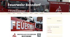 Desktop Screenshot of feuerwehrbonndorf.de