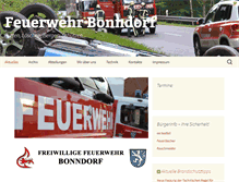 Tablet Screenshot of feuerwehrbonndorf.de